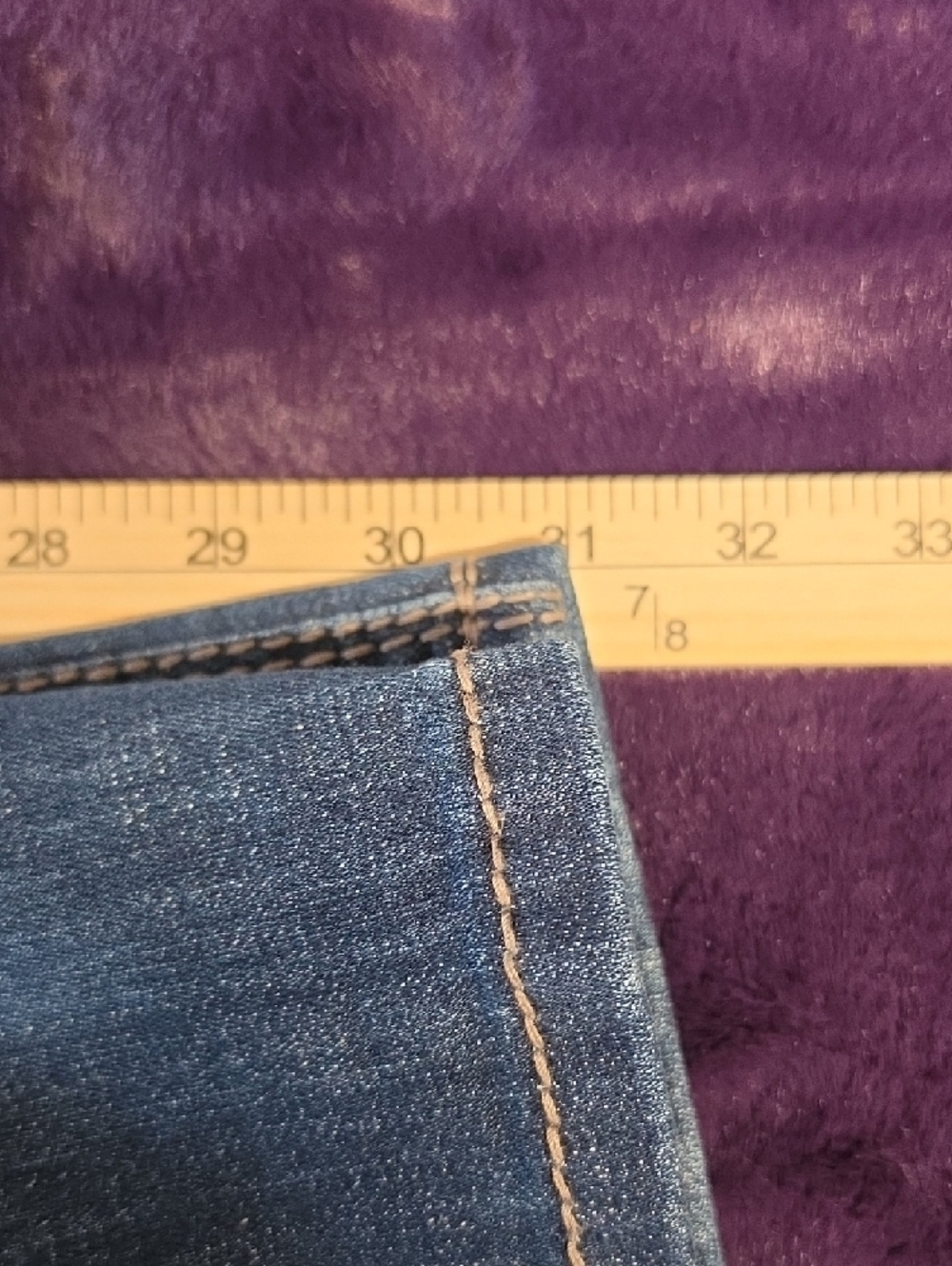 Seven7 Women’s Blue Boot Cut Jeans with Faded Finish sz 16 - Picture 10 of 10